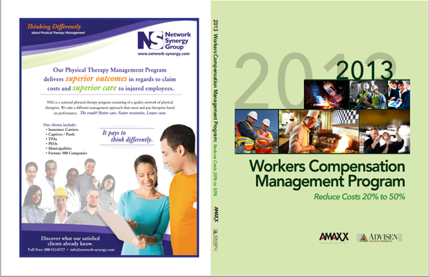 Workers Comp Book Custom Cover for Network Synergy Group