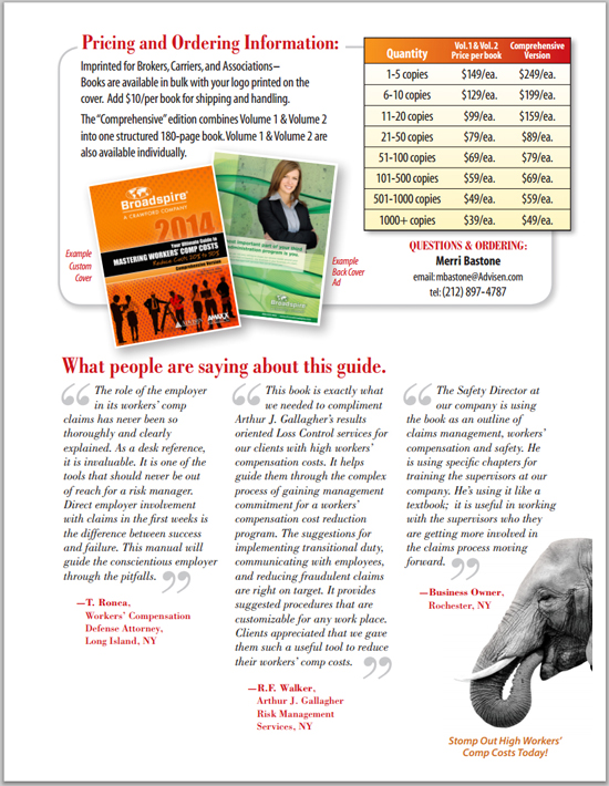 Your Ultimate Guide to Mastering Workers' Comp Costs Brochure - Page 1