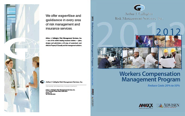 Workers Comp Book Custom Cover for Arthur J. Gallagher's Atlanta Office